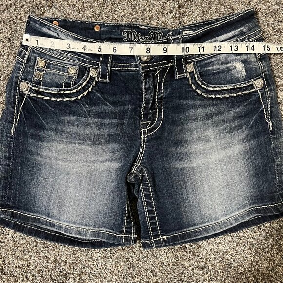 Miss Me Denim Jeans Shorts, Women's size 27, Signature Shorts - Picture 13 of 14